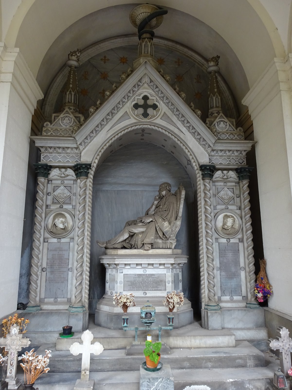 Tomba Bomba ancient tomb in Genoa Italy