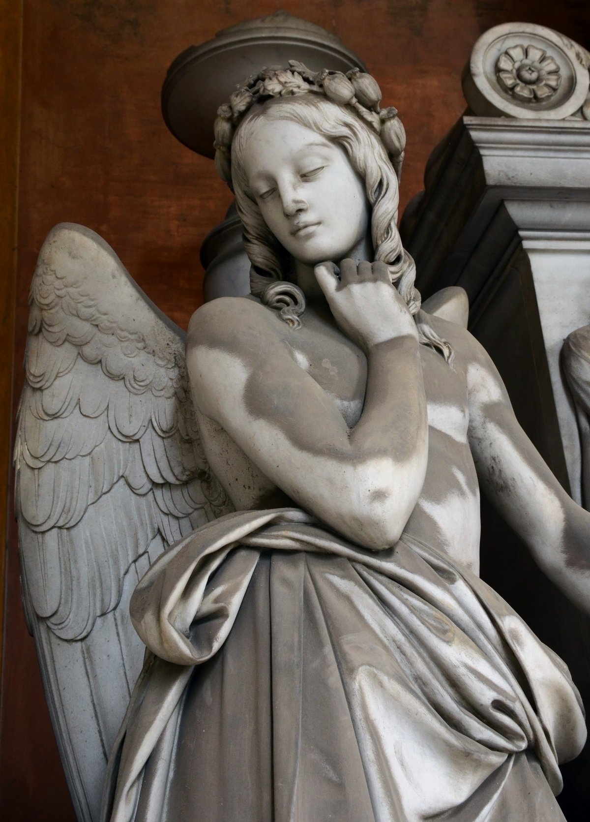 Bracelli Spinola grave sculpture by Santo Varni at Staglieno Cemetery