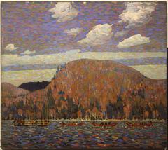 Painting of The Pointers in Algonquin Provincial Park by Tom Thomson