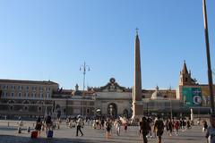 Egyptian Obelisk of Ramesses II in Piazza del Popolo, Rome