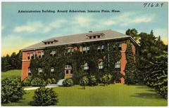 Administration building at Arnold Arboretum in Jamaica Plain, Boston, Massachusetts
