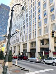Historic Healey Building in downtown Atlanta, Georgia under clear blue sky