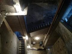 Interior view of the Ghirlandina Tower in Modena with historic architectural details