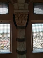 Inside view of the Ghirlandina Tower in Modena with architectural details