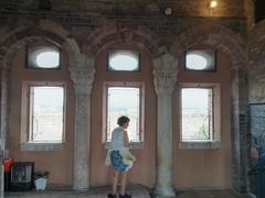 Interior view of Ghirlandina tower in Modena with intricate architectural details