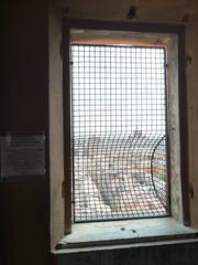 Interior view of the Ghirlandina bell tower in Modena with intricate architecture