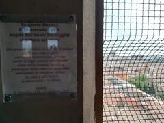 Interior view of Ghirlandina tower in Modena