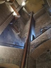 Interior view of the Ghirlandina Tower in Modena with architectural details