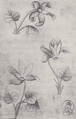 Three Flowers Playing Cards Artwork