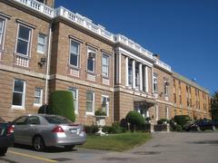 Exterior view of Hellenic College and Holy Cross Greek Orthodox School of Theology in Brookline Massachusetts