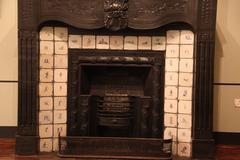 Fireplace decorated with Dutch witjes tiles in Cape Town