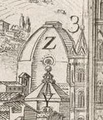 View of the city of Florence from the Muricciolo del Prato by the fathers of St. Francis at the Monte, circa 1650