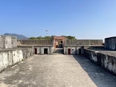 Interior of Qihou Fort in 2024, showing historical military architecture