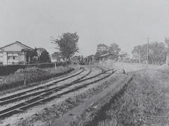 Historic scene of Higashimurayama Station around 1909