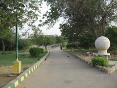 Scenic view of Hill Park in Karachi, Pakistan with lush greenery and cityscape in the background