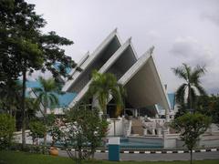 Istana Budaya cultural palace in Kuala Lumpur Malaysia panorama view
