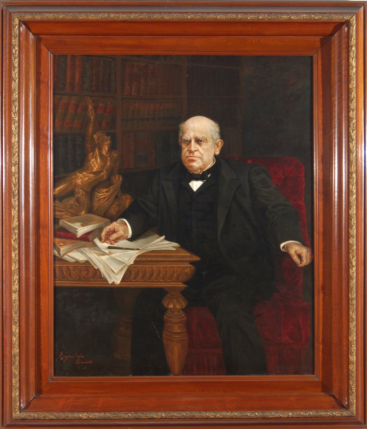 Portrait of Domingo Faustino Sarmiento and Eugenia Belín Sarmiento around 1884