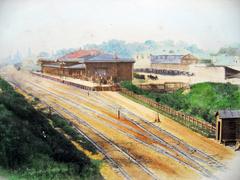 Moscow Kursky Railway Station Passenger Platform 1885