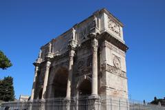 Arch of Constantine in Ancient Rome Historic Center, Rome, Italy