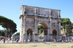 Arch of Constantine in Ancient Rome Historic Center, Rome, Italy
