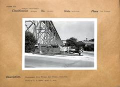 East Bank automobile entrance of Huey P. Long Bridge in Jefferson Parish Louisiana 1951