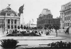 Avenida Central in Rio de Janeiro, Brazil, 1912 historic street view with early 20th century buildings and pedestrians