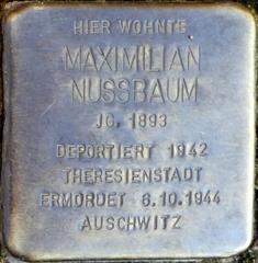 Stolperstein Dedicated To Maximilian Nussbaum
