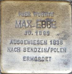 Stolperstein Dedicated To Max Ebbe