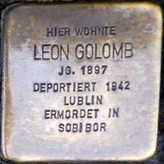 Stolperstein Dedicated To Leon Golomb