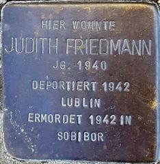 Stolperstein Dedicated To Judith Friedmann