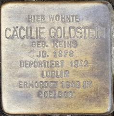 Stolperstein Dedicated To Cäcilie Goldstein Geb. Keins