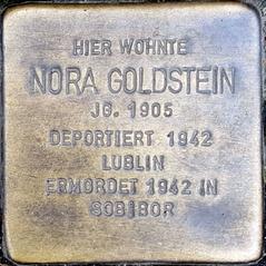 Stolperstein Dedicated To Nora Goldstein