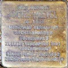 Stolperstein Dedicated To André Hoevel