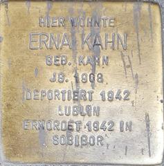 Stolperstein Dedicated To Erna Kahn Geb. Kahn