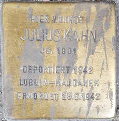 Stolperstein Dedicated To Julius Kahn