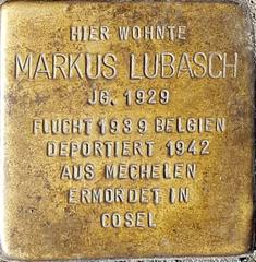 Stolperstein Dedicated To Markus Lubasch