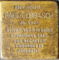 Stolperstein Dedicated To Paula Lubasch