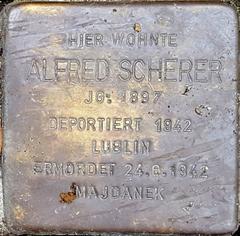 Stolperstein Dedicated To Alfred Scherer