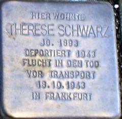 Stolperstein Dedicated To Therese Schwarz