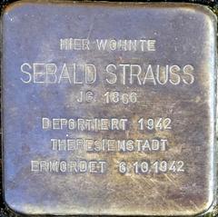 Stolperstein Dedicated To Sebald Strauss