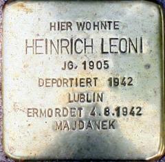 Stolperstein Dedicated To Heinrich Leoni