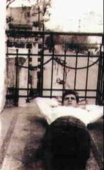 Ernesto Che Guevara on the balcony of his house in Buenos Aires at Araoz 2180 around 1947