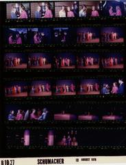 Vintage photo contact sheet from Gerald Ford Presidential Library showing multiple small black and white images from August 1974 to January 1977