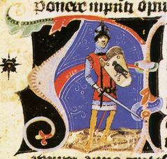 Illustrated medieval manuscript page from Chronicon Pictum