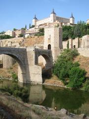 Alcántara Bridge in Toledo Spain over the Tagus River