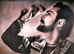 Actor Andro Kobaladze as King Teimuraz I in Marjanishvili Theatre play Giorgi Saakadze