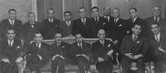 Reception at Club de la Unión with Eduardo Frei Montalva, Germán Picó Cañas, Raúl Fernández Longe, and Manuel Truccco Gaete