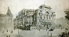 Winning architectural design project for the Club de la Unión building in Santiago de Chile by Henri Grossin, 1912
