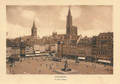 Early 20th century view of Strasbourg, Bas-Rhin, France, circa 1920