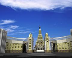 3D Max digital rendering of the Palace of Soviets in the Soviet Union